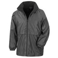 Black - Front - Result Core Mens Microfleece Lined Waterproof Jacket