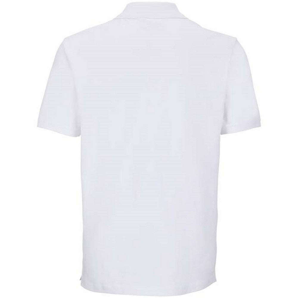 White - Back - SOLS Unisex Adult Pegase Pique Polo Shirt