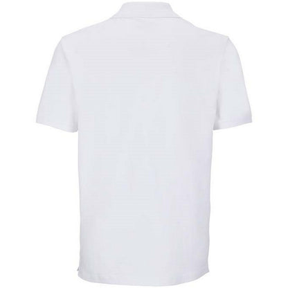 White - Back - SOLS Unisex Adult Pegase Pique Polo Shirt
