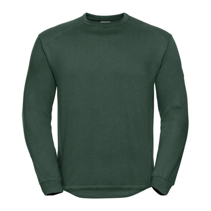 Bottle Green - Front - Russell Unisex Adult Heavyweight Sweatshirt