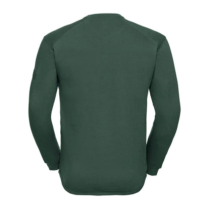 Bottle Green - Back - Russell Unisex Adult Heavyweight Sweatshirt