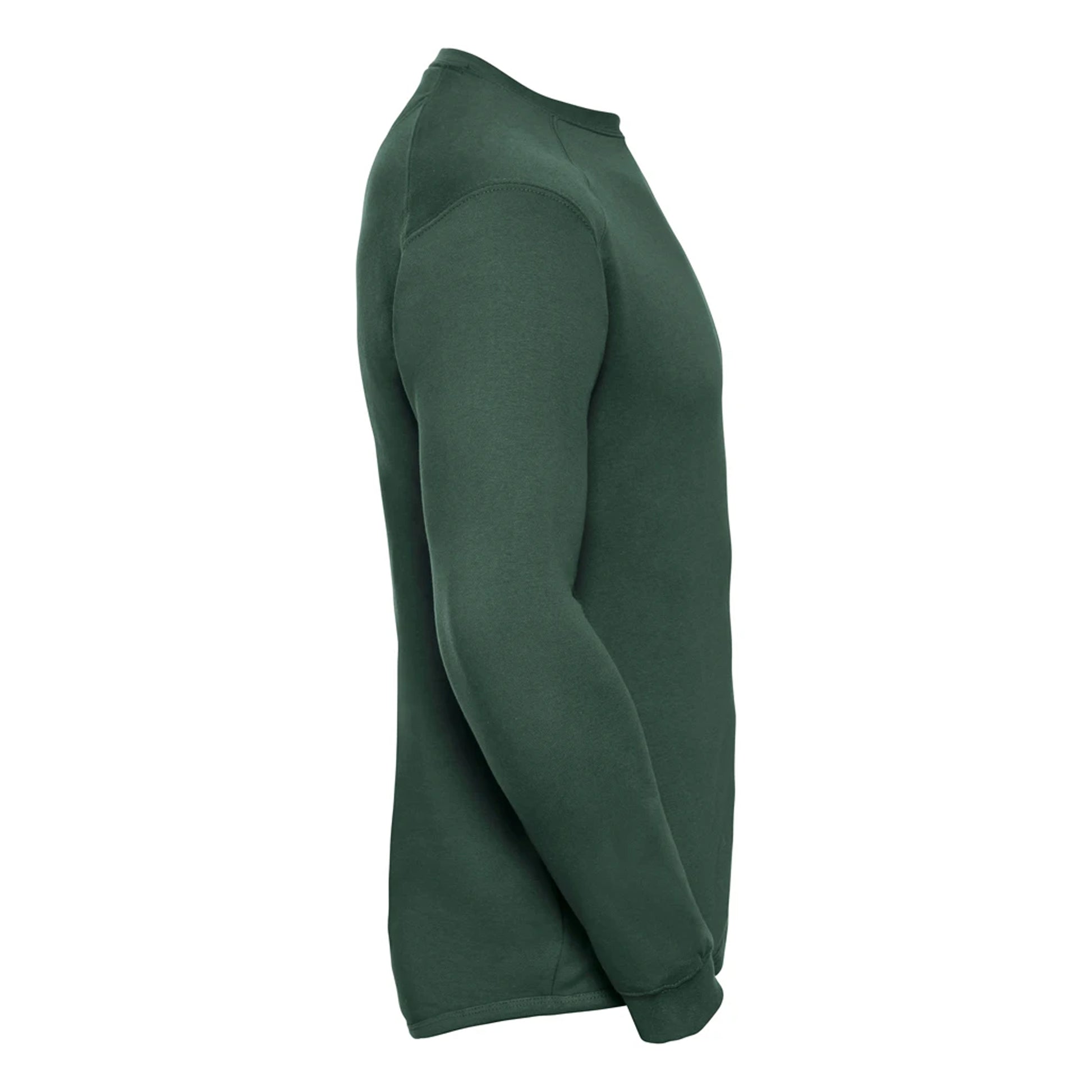 Bottle Green - Side - Russell Unisex Adult Heavyweight Sweatshirt