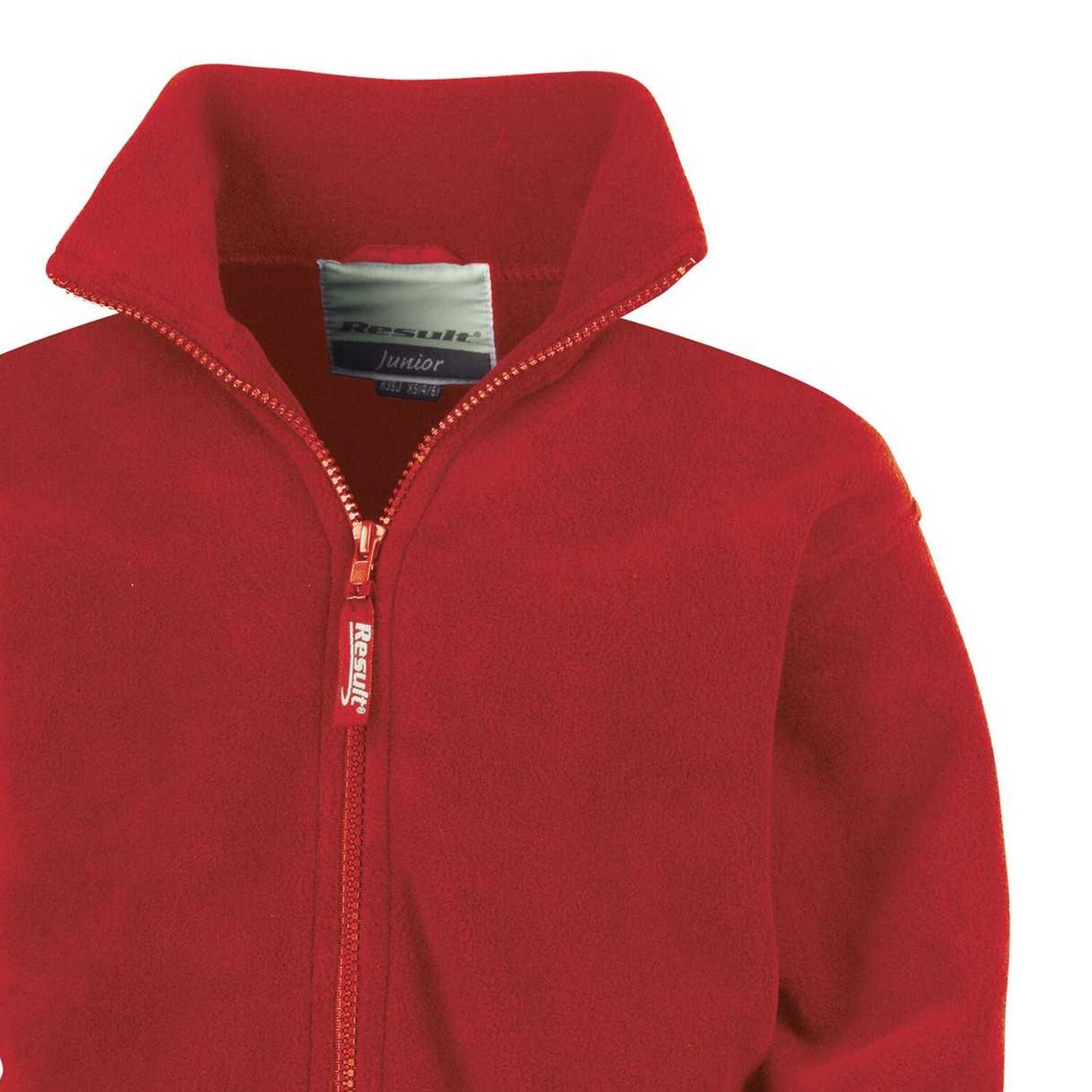 Red - Back - Result Childrens-Kids Polartherm Fleece Jacket
