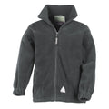 Oxford Grey - Front - Result Childrens-Kids Polartherm Fleece Jacket