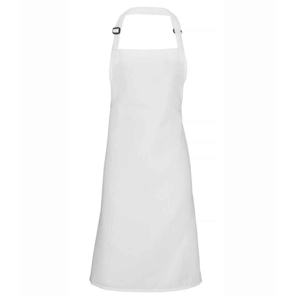 White - Front - Premier Unisex Adult Polyester Bibbed Apron