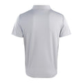 Silver - Back - Premier Unisex Adult Coolchecker Pique Polo Shirt
