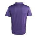 Purple - Back - Premier Unisex Adult Coolchecker Pique Polo Shirt
