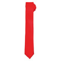 Red - Front - Premier Unisex Adult Slim Tie