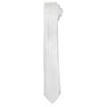 Silver - Front - Premier Unisex Adult Slim Tie