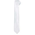 White - Front - Premier Unisex Adult Slim Tie