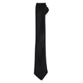 Black - Front - Premier Unisex Adult Slim Tie