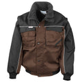 Tan-Black - Front - WORK-GUARD by Result Mens Heavy Duty Jacket