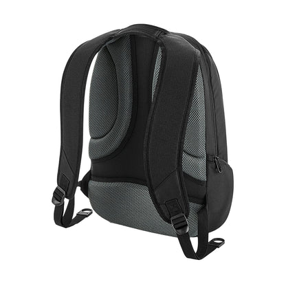 Black - Back - Quadra Vessel Slimline Laptop Backpack