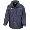 Navy - Front - WORK-GUARD by Result Mens Heavy Duty Coat