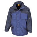 Royal Blue-Navy - Front - WORK-GUARD by Result Mens Heavy Duty Coat