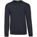 Navy - Front - Kariban Mens Crew Neck Sweatshirt