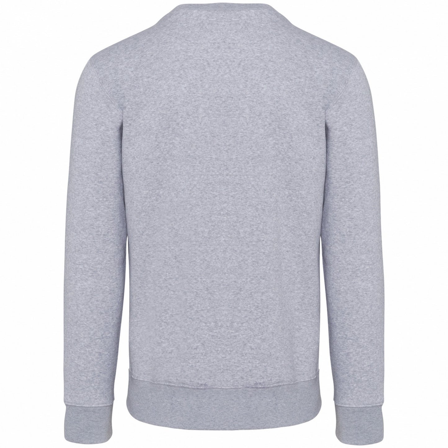 Oxford Grey - Back - Kariban Mens Crew Neck Sweatshirt