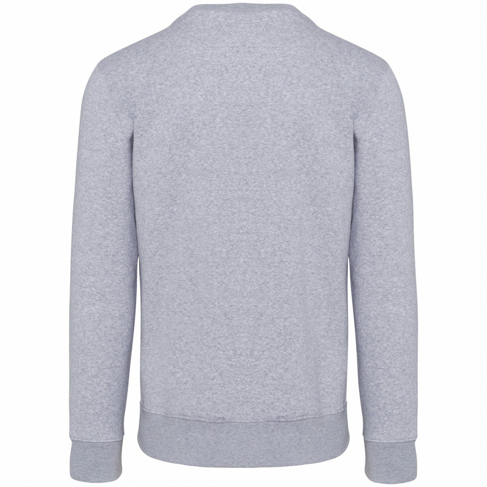 Oxford Grey - Back - Kariban Mens Crew Neck Sweatshirt