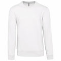 White - Front - Kariban Mens Crew Neck Sweatshirt