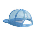 Sky Blue-White - Back - Beechfield Childrens-Kids Vintage Snapback Trucker Cap