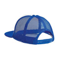 Bright Royal Blue-White - Back - Beechfield Childrens-Kids Vintage Snapback Trucker Cap