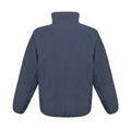 Navy - Back - Result Mens Osaka Combed Pile Soft Shell Jacket