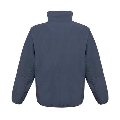 Navy - Back - Result Mens Osaka Combed Pile Soft Shell Jacket
