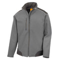 Grey-Black - Front - Result Mens Work Guard Ripstop Soft Shell Jacket