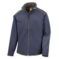 Navy-Black - Front - Result Mens Work Guard Ripstop Soft Shell Jacket