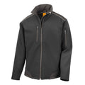 Black - Front - Result Mens Work Guard Ripstop Soft Shell Jacket