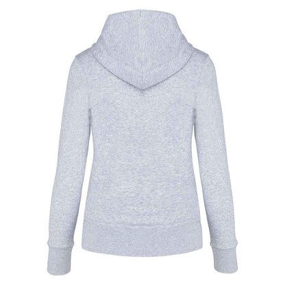 Oxford Grey - Back - Kariban Womens-Ladies Eco Friendly Full Zip Hoodie