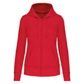 Red - Front - Kariban Womens-Ladies Eco Friendly Full Zip Hoodie