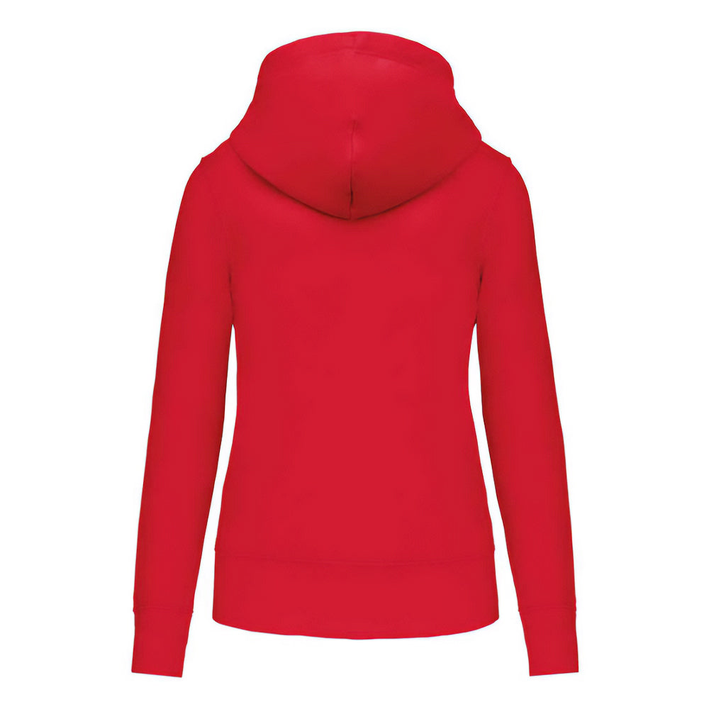 Red - Back - Kariban Womens-Ladies Eco Friendly Full Zip Hoodie