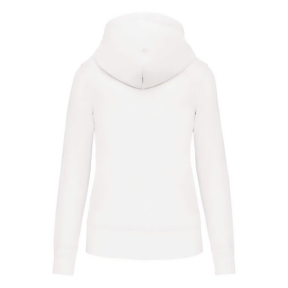 White - Back - Kariban Womens-Ladies Eco Friendly Full Zip Hoodie