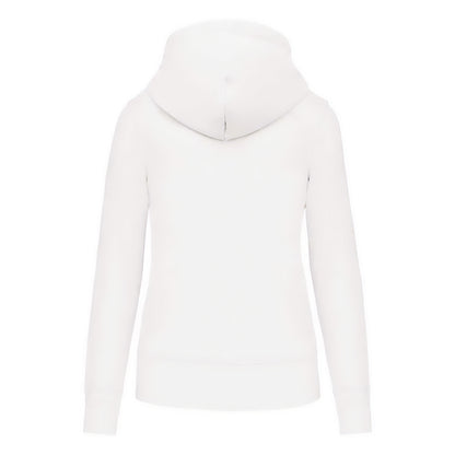 White - Back - Kariban Womens-Ladies Eco Friendly Full Zip Hoodie