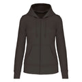 Dark Grey - Front - Kariban Womens-Ladies Eco Friendly Full Zip Hoodie