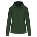 Forest Green - Front - Kariban Womens-Ladies Eco Friendly Full Zip Hoodie