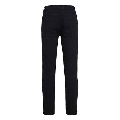 Black - Back - So Denim Mens Leo Straight Jeans