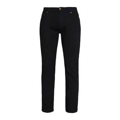 Black - Front - So Denim Mens Leo Straight Jeans