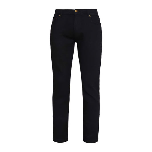 Black - Front - So Denim Mens Leo Straight Jeans