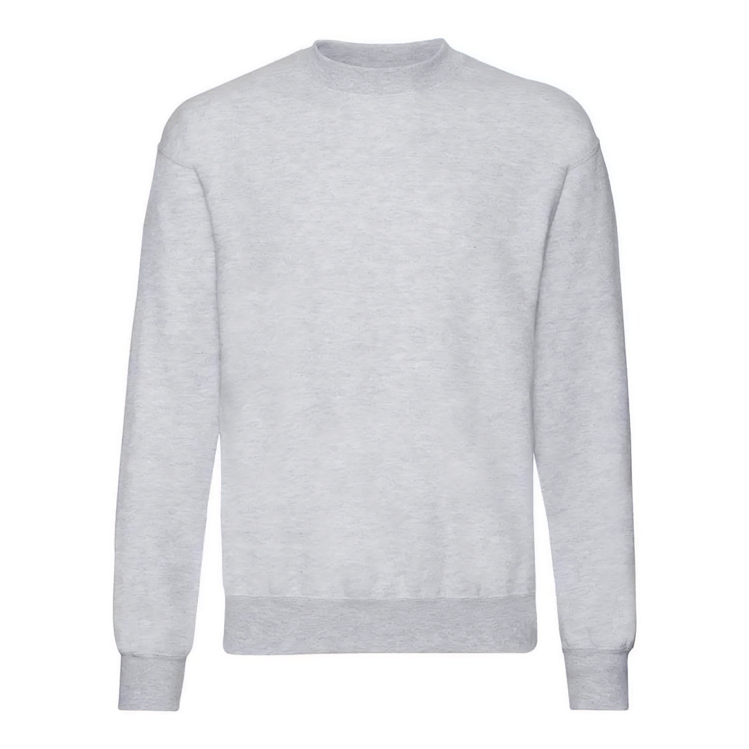 Heather Grey - Front - Fruit of the Loom Unisex Adult Classic Drop Shoulder Sweatshirt