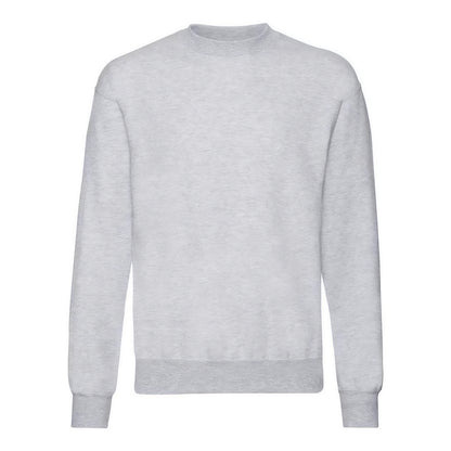 Heather Grey - Front - Fruit of the Loom Unisex Adult Classic Drop Shoulder Sweatshirt