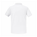 White - Back - Russell Mens Authentic Eco Piqué Polo Shirt
