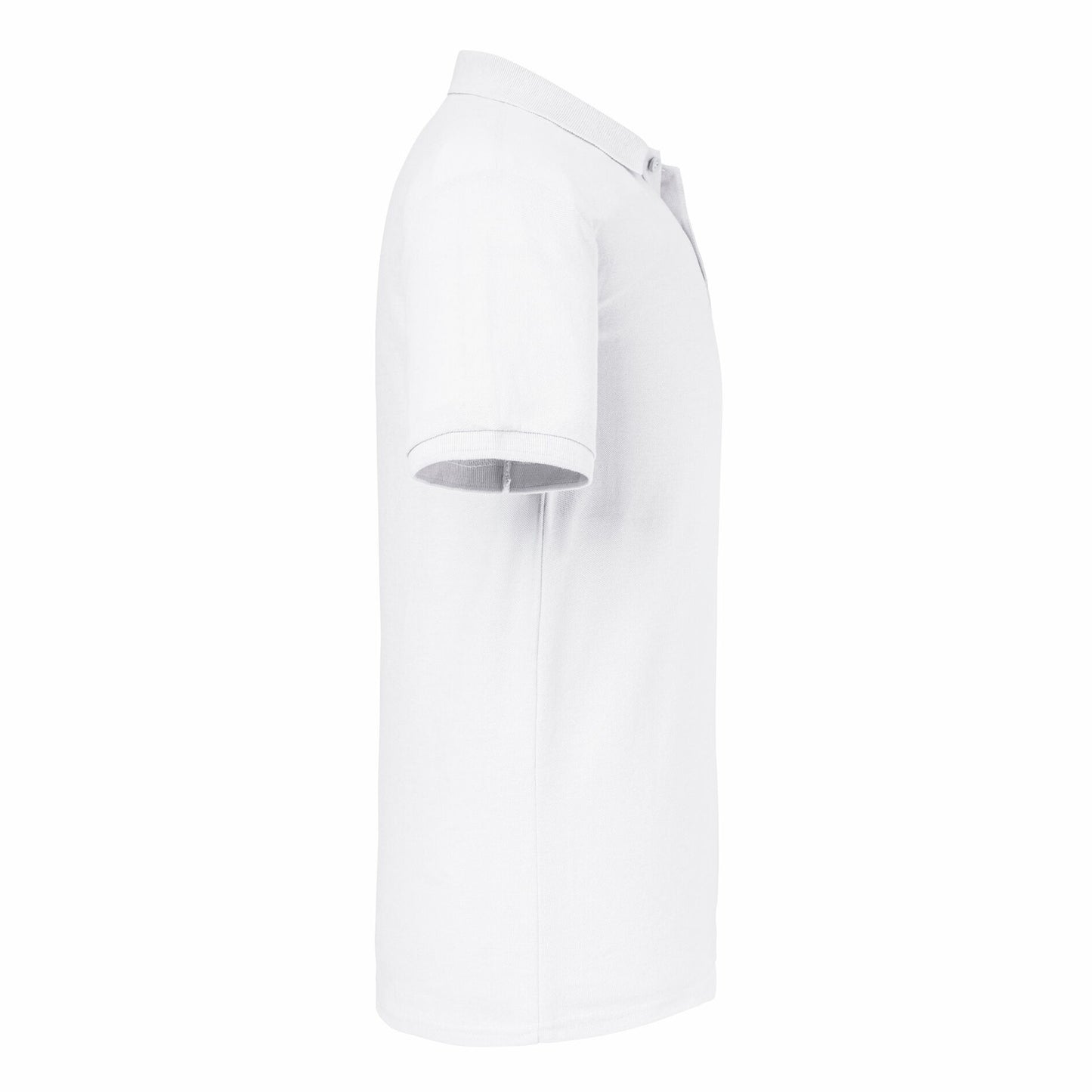 White - Side - Russell Mens Authentic Eco Piqué Polo Shirt