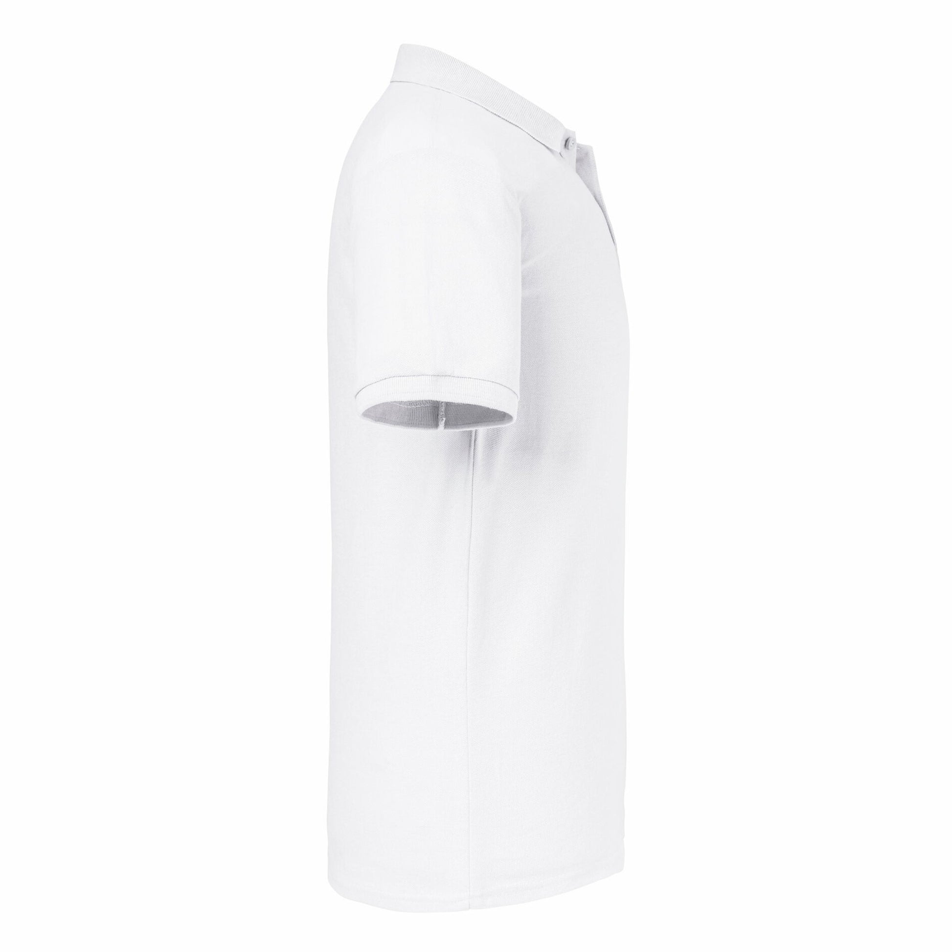 White - Side - Russell Mens Authentic Eco Piqué Polo Shirt