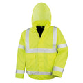 Fluorescent Yellow - Front - Result Core Unisex Adult Hi-Vis Winter Blouson Jacket