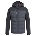 Black-Carbon Grey - Front - Craghoppers Mens Castleford Hybrid Jacket