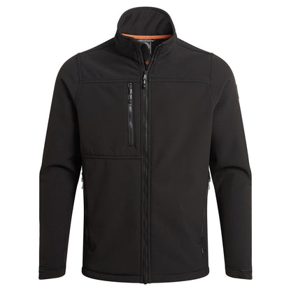 Black - Front - Craghoppers Mens Whitby Soft Shell Jacket