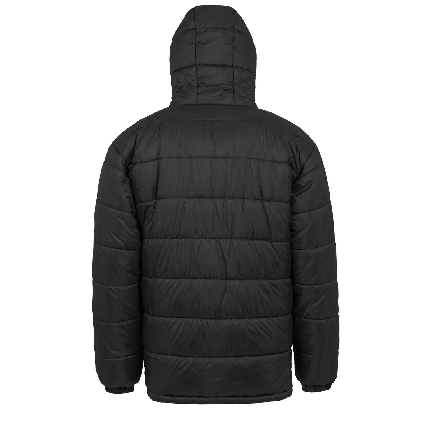 Black - Back - Result Genuine Recycled Unisex Adult Hooded Padded Parka