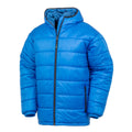 Royal Blue - Front - Result Genuine Recycled Unisex Adult Hooded Padded Parka